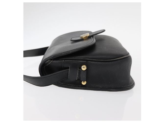 Borsa a spalla in tela a nido d'ape PVC nera e oro Christian Dior Auth ep11923 Nero D'oro - vista 4