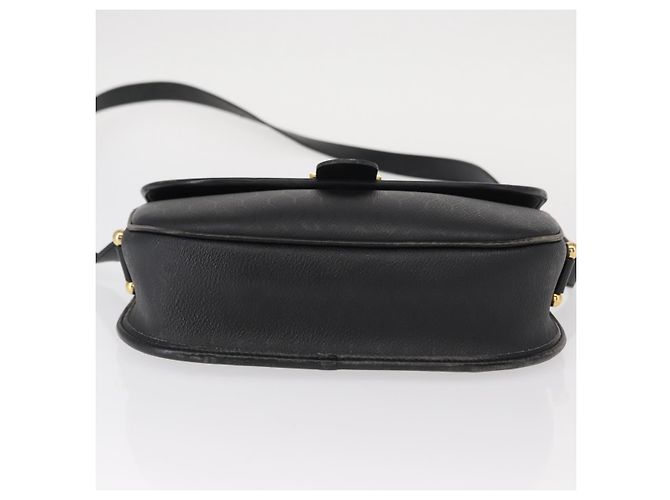 Borsa a spalla in tela a nido d'ape PVC nera e oro Christian Dior Auth ep11923 Nero D'oro - vista 5