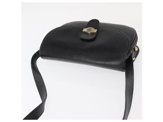 Borsa a spalla in tela a nido d'ape PVC nera e oro Christian Dior Auth ep11923 Nero D'oro - vista 6