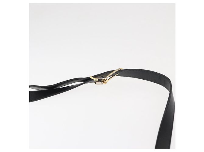Borsa a spalla in tela a nido d'ape PVC nera e oro Christian Dior Auth ep11923 Nero D'oro - vista 8