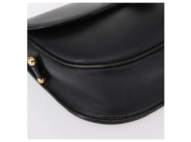 Borsa a spalla in tela a nido d'ape PVC nera e oro Christian Dior Auth ep11923 Nero D'oro - vista 9