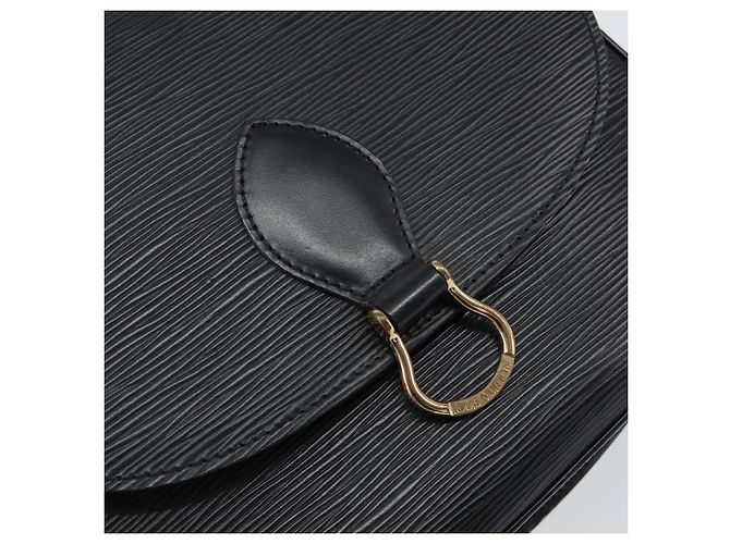 LOUIS VUITTON Borsa a Spalla Epi Saint Cloud GM Nera M52192 LV Auth ep11725 Nero - vista 18