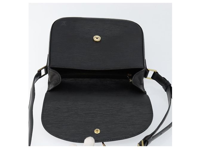 LOUIS VUITTON Borsa a Spalla Epi Saint Cloud GM Nera M52192 LV Auth ep11725 Nero - vista 19