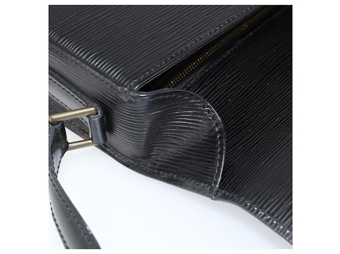 LOUIS VUITTON Borsa a Spalla Epi Saint Cloud GM Nera M52192 LV Auth ep11725 Nero - vista 20