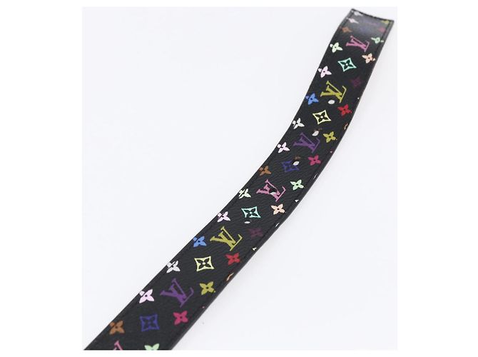 LOUIS VUITTON Multicolor Gürtel Schwarz LV Auth 152435 - Ansicht 7