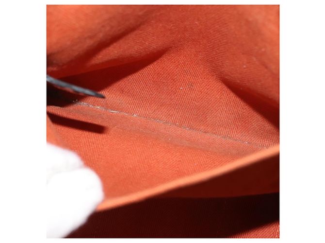 Hermès HERMES Valparaiso PM Tote Bag Canvas Leder Orange Silber Auth bs30510 - Ansicht 11