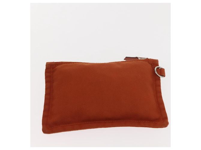 Hermès HERMES Valparaiso PM Tote Bag Canvas Leder Orange Silber Auth bs30510 - Ansicht 21