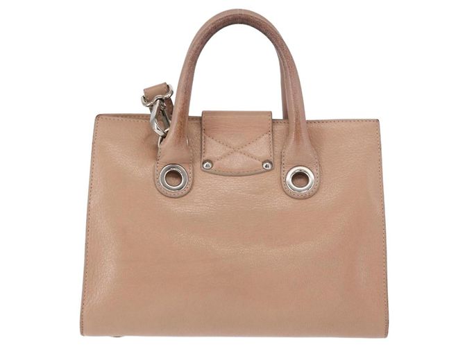 Borsa a mano in pelle Jimmy Choo 2 in 1 Rosa Argento Auth bs30826 - vista 2