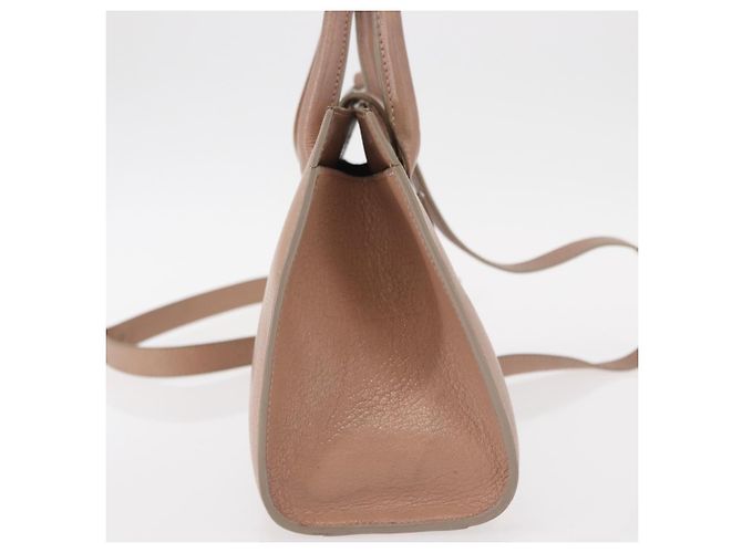 Borsa a mano in pelle Jimmy Choo 2 in 1 Rosa Argento Auth bs30826 - vista 5