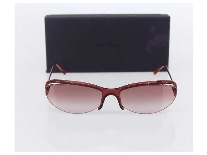 Óculos de sol PRADA de plástico rosa Auth BA7564 - vista 11