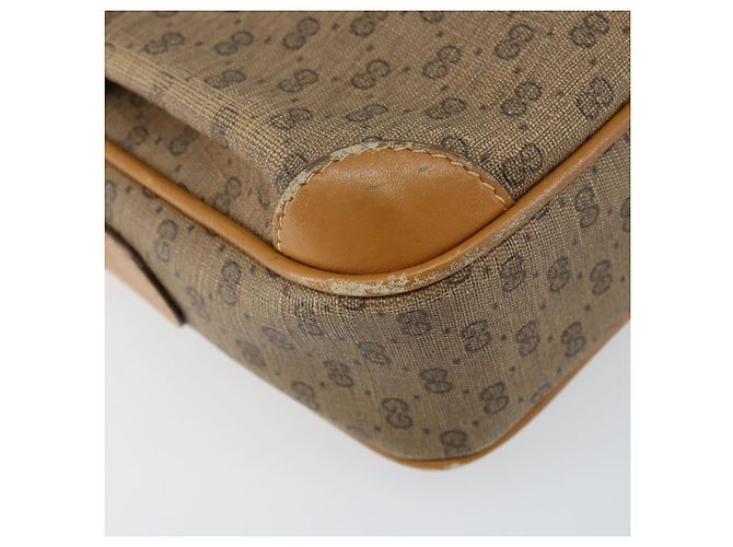 Gucci Borsa a Spalla Micro GG Supreme PVC Oro Beige 007 084 0092 Auth ep11900 D'oro - vista 14