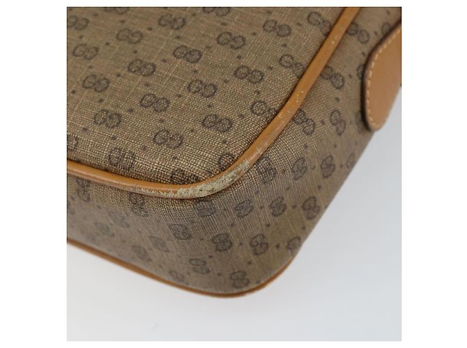 Gucci Borsa a Spalla Micro GG Supreme PVC Oro Beige 007 084 0092 Auth ep11900 D'oro - vista 15