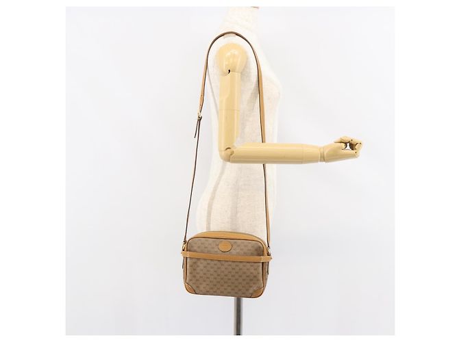 Gucci Borsa a Spalla Micro GG Supreme PVC Oro Beige 007 084 0092 Auth ep11900 D'oro - vista 24