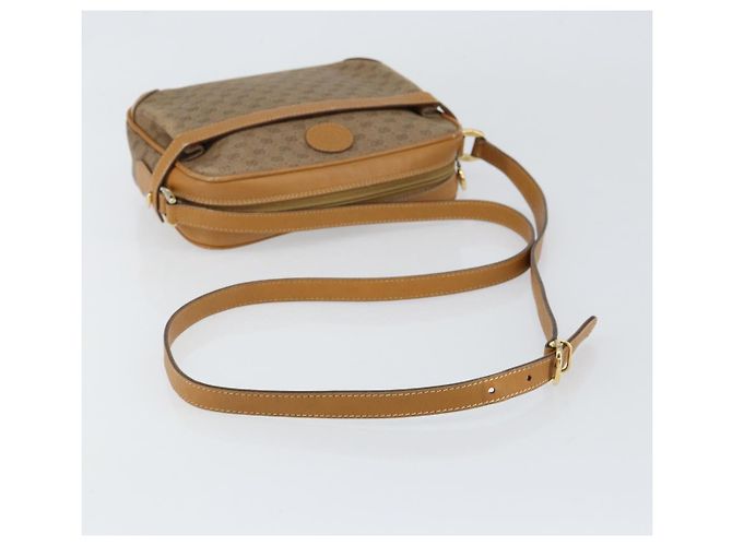 Gucci Borsa a Spalla Micro GG Supreme PVC Oro Beige 007 084 0092 Auth ep11900 D'oro - vista 7