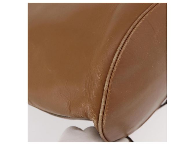 Zaino in pelle beige oro Auth 152109 di Salvatore Ferragamo - vista 16