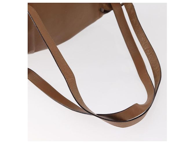 Zaino in pelle beige oro Auth 152109 di Salvatore Ferragamo - vista 8