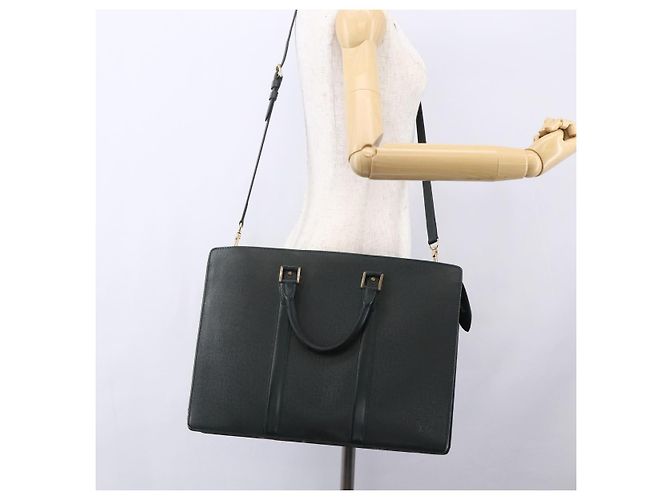 LOUIS VUITTON Taiga Porta Documentos Rozan Bolsa Épicea M30054 LV Auth ka008 - vista 25