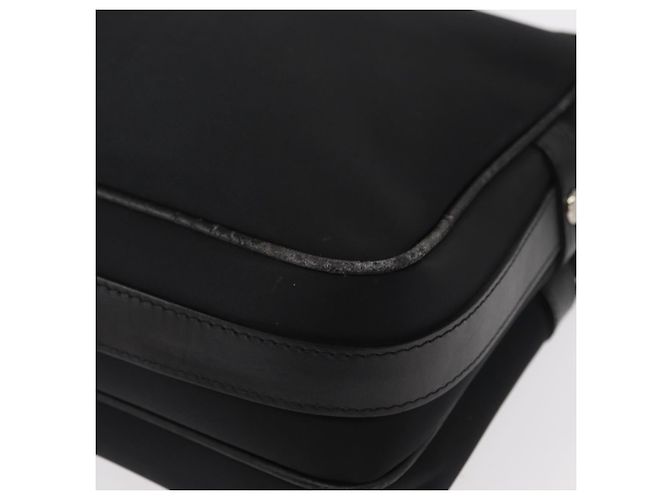 Borsa a Spalla in Nylon Nera e Argento Autentica BURBERRY ka086 Nero - vista 13