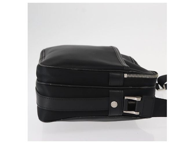 Borsa a Spalla in Nylon Nera e Argento Autentica BURBERRY ka086 Nero - vista 4