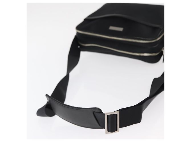 Borsa a Spalla in Nylon Nera e Argento Autentica BURBERRY ka086 Nero - vista 7