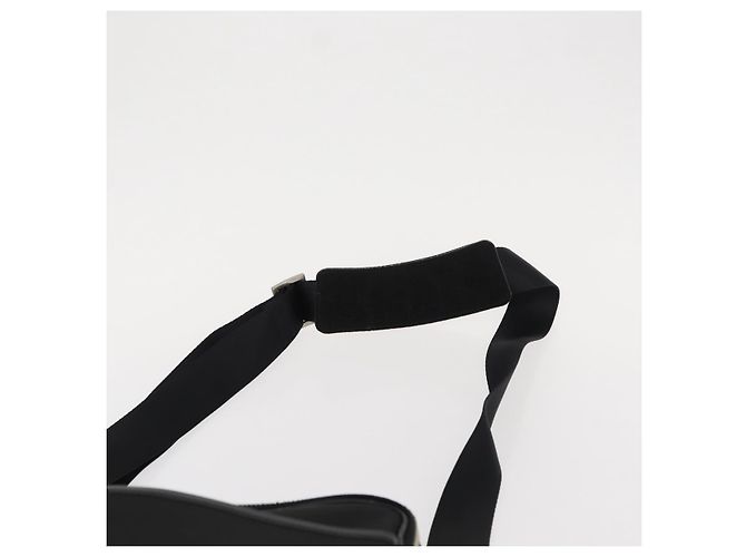Borsa a Spalla in Nylon Nera e Argento Autentica BURBERRY ka086 Nero - vista 8
