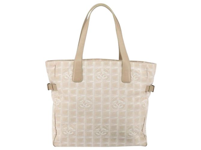 CHANEL Nuova Borsa Tote da Viaggio in Nylon Rosa CC Auth SW1851 - vista 3