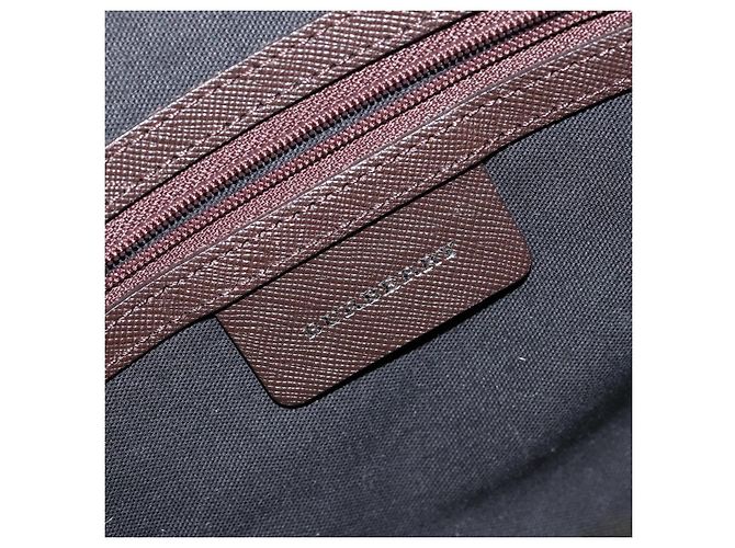 Burberry Borsa a Spalla Nova Check in Tela Beige Argento Autentica ka066 - vista 15