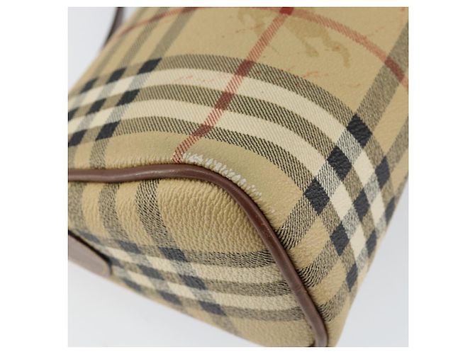 Autre Marque Borsa a Spalla Burberrys Nova Check PVC Beige Oro Auth ka004 D'oro - vista 13