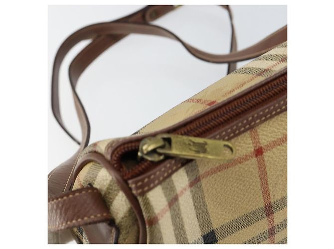 Autre Marque Borsa a Spalla Burberrys Nova Check PVC Beige Oro Auth ka004 D'oro - vista 16