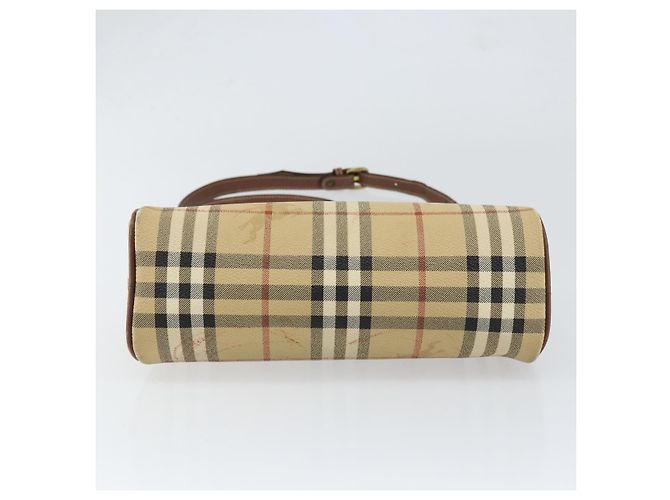 Autre Marque Borsa a Spalla Burberrys Nova Check PVC Beige Oro Auth ka004 D'oro - vista 9