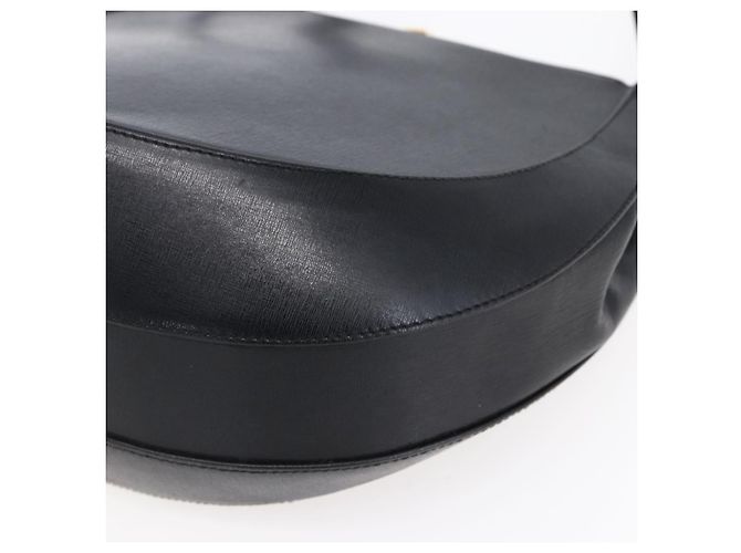 Bolso de Hombro Salvatore Ferragamo de Cuero Negro y Oro Auth bs31188 Dorado - vista 10