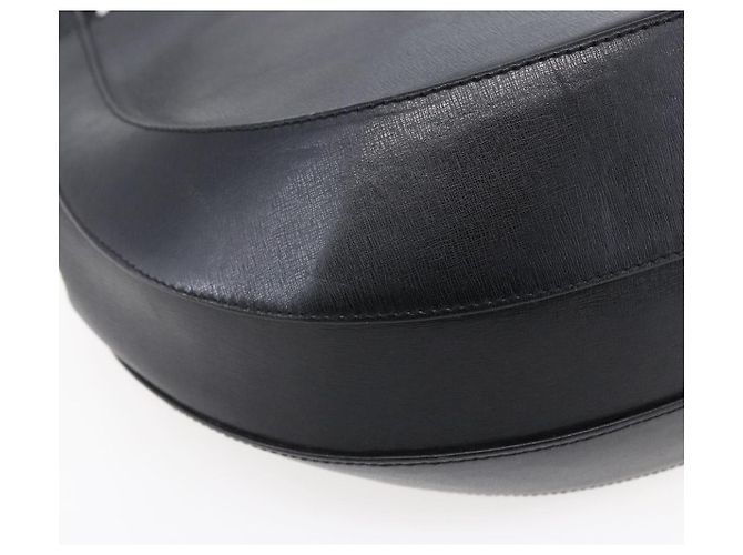 Bolso de Hombro Salvatore Ferragamo de Cuero Negro y Oro Auth bs31188 Dorado - vista 11