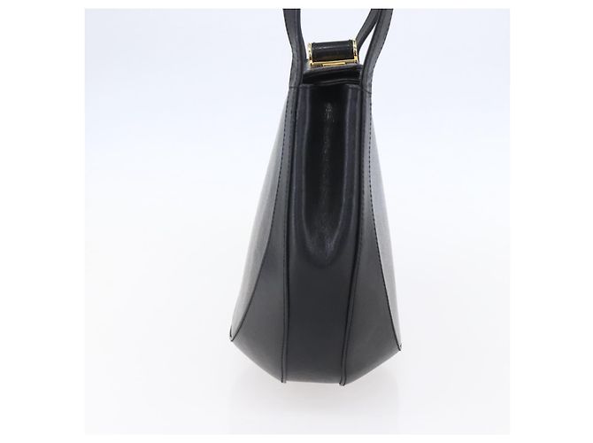 Bolso de Hombro Salvatore Ferragamo de Cuero Negro y Oro Auth bs31188 Dorado - vista 4