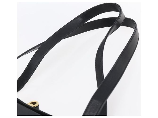 Bolso de Hombro Salvatore Ferragamo de Cuero Negro y Oro Auth bs31188 Dorado - vista 8