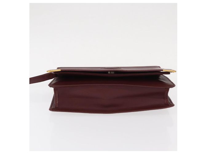 CARTIER Borsa Clutch Must Line in Pelle 2 Pezzi Bordeaux Auth bs31274 Bordò - vista 6