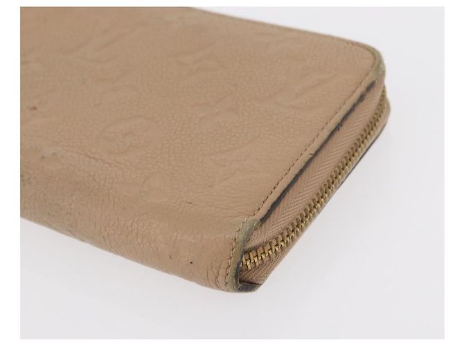 Cartera Zippy Monogram Empreinte LOUIS VUITTON Beige M61866 Auth bs31261 - vista 14