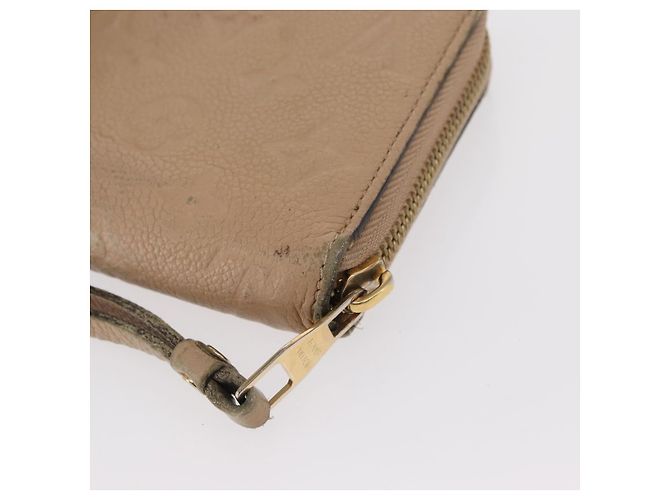Cartera Zippy Monogram Empreinte LOUIS VUITTON Beige M61866 Auth bs31261 - vista 16