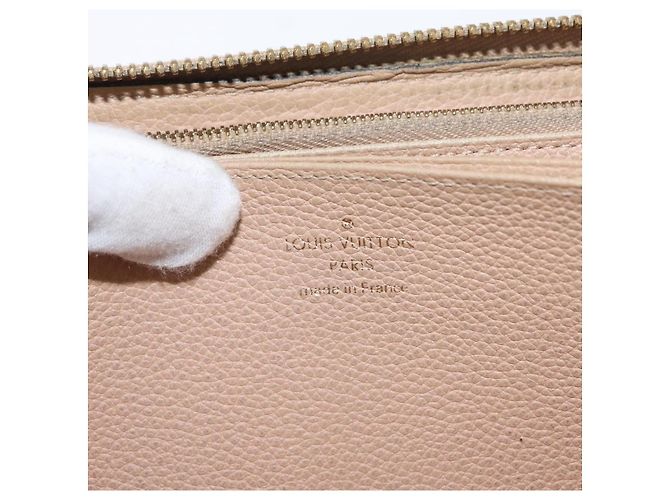 Cartera Zippy Monogram Empreinte LOUIS VUITTON Beige M61866 Auth bs31261 - vista 17