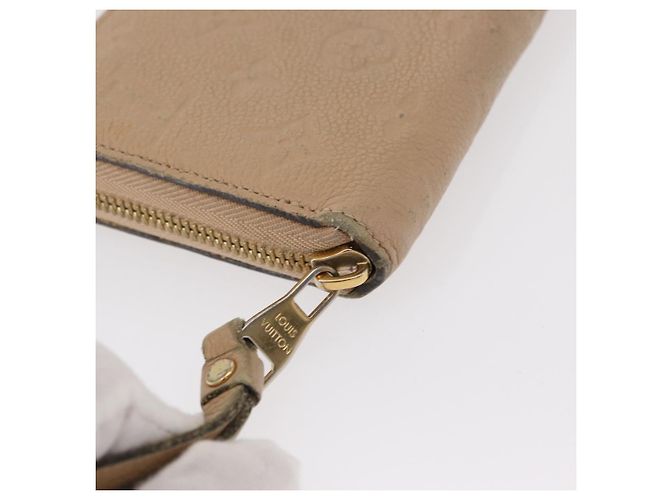Cartera Zippy Monogram Empreinte LOUIS VUITTON Beige M61866 Auth bs31261 - vista 7