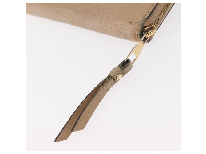 Cartera Zippy Monogram Empreinte LOUIS VUITTON Beige M61866 Auth bs31261 - vista 8