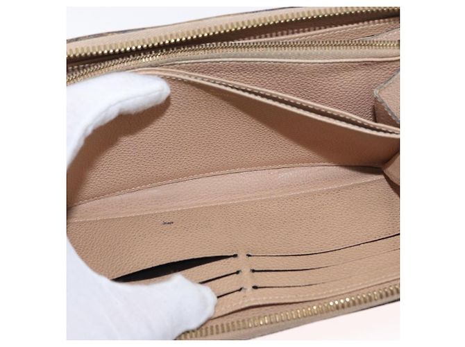 Cartera Zippy Monogram Empreinte LOUIS VUITTON Beige M61866 Auth bs31261 - vista 9