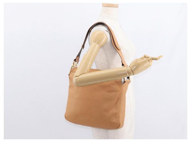 Chloé Chloe Vanessa Schultertasche aus Leder Braun Gold Auth bs31202 Golden - Ansicht 22