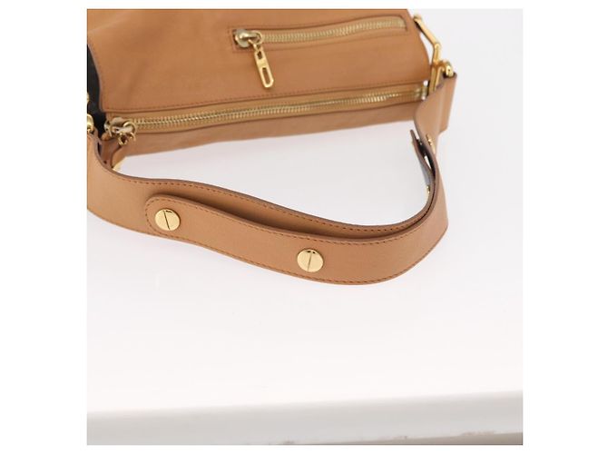 Chloé Chloe Vanessa Schultertasche aus Leder Braun Gold Auth bs31202 Golden - Ansicht 7