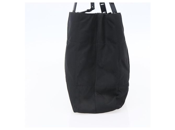 Borsa Tote PRADA in nylon nero argento Auth bs31175 - vista 4