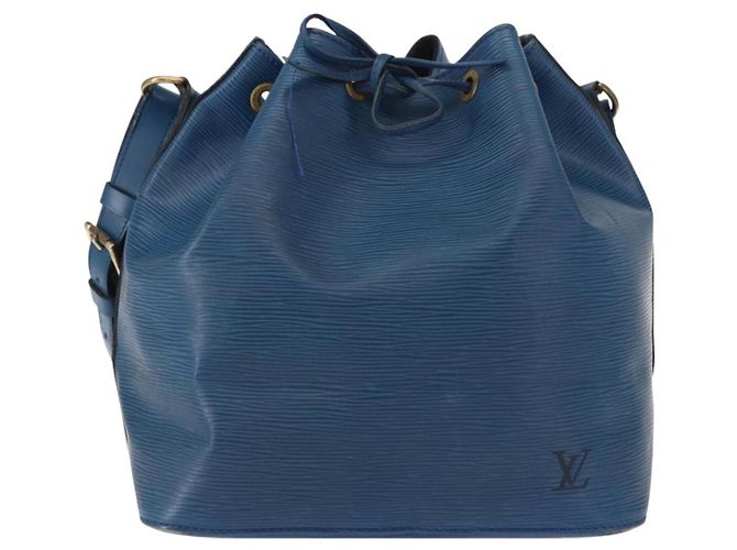 Noe LOUIS VUITTON Bolsa de Ombro Petit Noé Epi Azul M44105 LV Auth BA7654 - vista 13