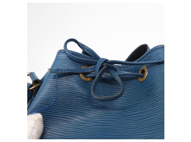 Noe LOUIS VUITTON Bolsa de Ombro Petit Noé Epi Azul M44105 LV Auth BA7654 - vista 18