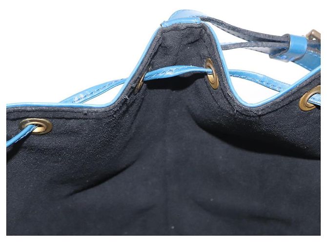 Noe LOUIS VUITTON Bolsa de Ombro Petit Noé Epi Azul M44105 LV Auth BA7654 - vista 19