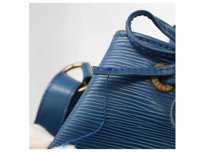 Noe LOUIS VUITTON Bolsa de Ombro Petit Noé Epi Azul M44105 LV Auth BA7654 - vista 9