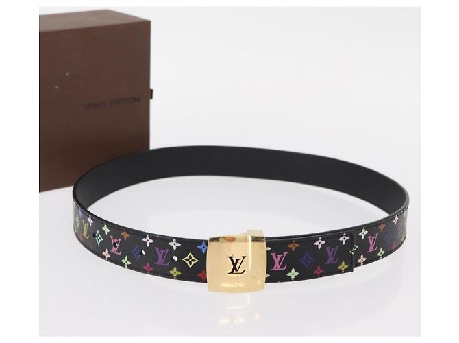 LOUIS VUITTON Multicolor Care Gürtel 70-80 Schwarz M9271 Auth LV am9640 - Ansicht 11