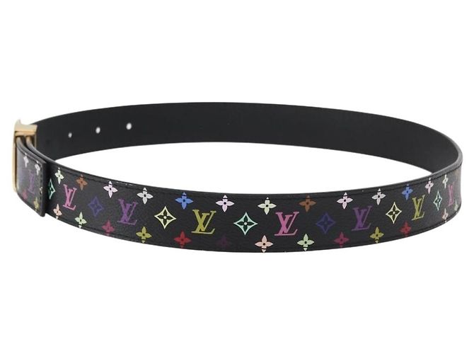 LOUIS VUITTON Multicolor Care Gürtel 70-80 Schwarz M9271 Auth LV am9640 - Ansicht 3